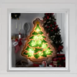 Northlight Lighted Holographic Christmas Tree Window Silhouette - 12.5" - Clear Lights -Christmas Decorations Store GUEST 31233ce1 9fa0 4a64 b381 186af8d1d558