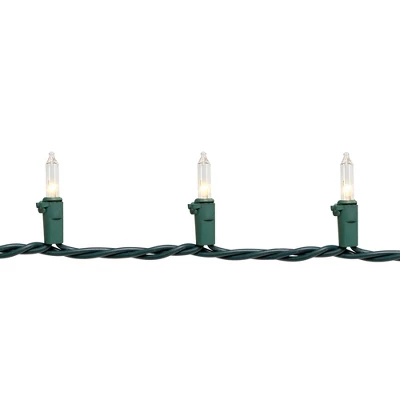 Northlight Mini Christmas Light Set -Clear - 4' Green Wire - 20ct 5 Northlight Mini Christmas Light Set -Clear - 4' Green Wire - 20ct - Image 3
