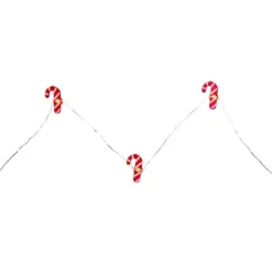 Northlight 20-Count LED Candy Cane Christmas Fairy Lights, 6.5 Ft Silver Wire -Christmas Decorations Store GUEST 33f4c20b e3dc 4355 b6ae c54727403d2c