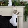 Northlight 20" Gold And White Reversible Sequin Cuff Christmas Stocking -Christmas Decorations Store GUEST 34a23d68 afb6 4609 87cc c77e03d64633
