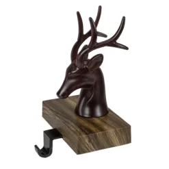 Northlight 7.5" Brown Marbled Buck Deer Head Christmas Stocking Holder -Christmas Decorations Store GUEST 36e856e4 8381 45b2 a435 f0c4089805e6