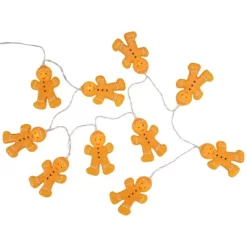 Northlight 10-Count LED Orange Gingerbread Men Christmas Fairy Lights, 4ft, Copper Wire 9 Northlight 10-Count LED Orange Gingerbread Men Christmas Fairy Lights, 4ft, Copper Wire -Christmas Decorations Store GUEST 37e1e664 d418 4842 99c2 565538a1f902