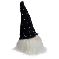 Northlight LED Lighted Polka Dot Knit Hat Gnome Christmas Decoration - 10" - Black And White -Christmas Decorations Store GUEST 37ee5a01 ed66 4a3d bb97 f5377aab9c5d