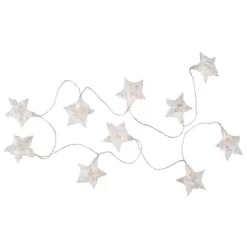 Northlight 10 B/O LED Warm White Clear Star And Yarn Christmas Lights - 4.5' Clear Wire 9 Northlight 10 B/O LED Warm White Clear Star And Yarn Christmas Lights - 4.5' Clear Wire -Christmas Decorations Store GUEST 38a054dc ce28 4476 9042 8122f433f33b