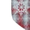 Northlight 18-Inch Red And White Plaid Faux Fur Christmas Stocking With Snowflake -Christmas Decorations Store GUEST 390ebbe8 8e2e 4746 bac3 585145eee2af
