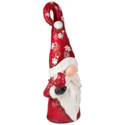 Northlight Gnome In Lighted Hat Holding Cardinal Christmas Decoration - 20" - LED Warm White Lights -Christmas Decorations Store GUEST 3b81e688 6062 4c21 98fc 0fbdff9e2120