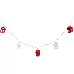 Northlight 10 B/O LED Warm White Metal House Christmas Lights - 6.5' Clear Wire -Christmas Decorations Store GUEST 3c10c802 8548 4e52 ab89 1c05caa19dfc