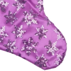 Northlight 19" Purple Sequin Snowflake Christmas Stocking With White Faux Fur Cuff -Christmas Decorations Store GUEST 3c2890e8 2161 47e8 8ae9 67b48b928670