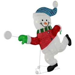 Northlight Lighted Snowman With Snowball Outdoor Christmas Decoration - 36.25" - Clear Lights -Christmas Decorations Store GUEST 3c28dbe8 0a25 4b05 8f5e 01c8c7a78540