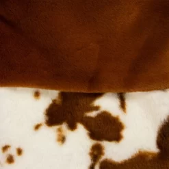 Northlight Plush Cowhide Inspired Christmas Stocking With Pom Poms - 20.5" - Brown -Christmas Decorations Store GUEST 3d907f23 8c45 4e31 a9cf 4853c967127c