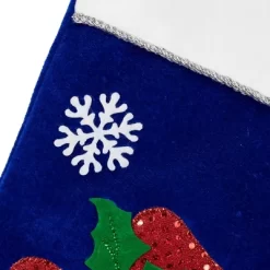 Northlight 20" Royal Blue Embroidered Velveteen Snowman Christmas Stocking With White Cuff -Christmas Decorations Store GUEST 3e0f2299 eca3 4627 91db a22469aad012