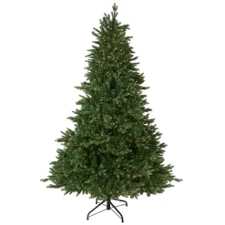 Northlight Real Touch™️ Pre-Lit Full Riverton Fir Artificial Christmas Tree - 7.5' - Candlelight Clear LED Lights