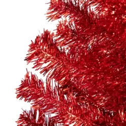 Northlight Artificial Tinsel Christmas Tree - 4' - Red - Unlit -Christmas Decorations Store GUEST 420698bf 5b84 4099 ad72 dacc5cc10c10 1