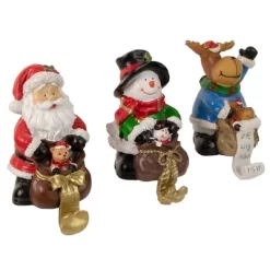 Northlight Santa, Snowman And Reindeer Christmas Stocking Holders - 5.25" - Set Of 3 -Christmas Decorations Store GUEST 43251c27 f1d7 48e2 8f4b cc8764a765aa