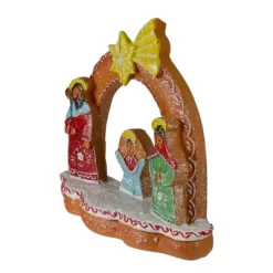 Northlight Glitter Dusted Gingerbread Holy Family Christmas Nativity Decoration - 8" -Christmas Decorations Store GUEST 43baaf8b db9a 4568 886a 3b9d853b7819