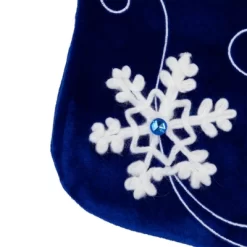Northlight 20.5-Inch Royal Blue Velvet And White Snowflake Christmas Stocking -Christmas Decorations Store GUEST 43e6e45f bf5b 4f37 b65e b688d553c371