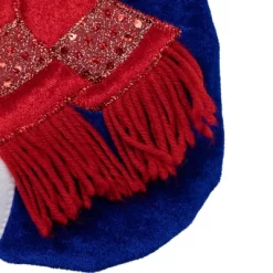 Northlight 24" Large Penguin And Bear Blue Velveteen Christmas Stocking With White Cuff -Christmas Decorations Store GUEST 45089e23 4a03 4bd6 9723 eadacb1c601c