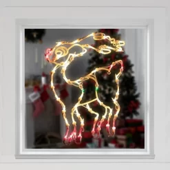 Northlight Lighted Reindeer Christmas Window Silhouette - 18" - White - Multicolor Lights -Christmas Decorations Store GUEST 454972c6 7af5 45a1 b2d9 10c13bc3a913