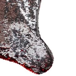 Northlight 22" Red And Silver Reversible Sequined Christmas Stocking -Christmas Decorations Store GUEST 48b1fc1b 7f8e 45d0 94da 4028a07e3df7
