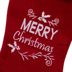 Northlight 20" Red And White "Merry Christmas" Velour Stocking -Christmas Decorations Store GUEST 499a31e6 c904 4b32 9af2 806f9c1956cb