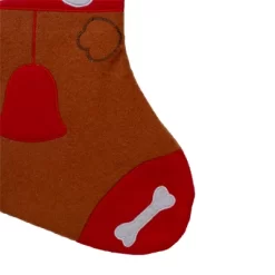 Northlight 17" Red And Brown "DOG" Embroidered Christmas Stocking With Cuff -Christmas Decorations Store GUEST 4a170253 4407 4cc9 b76c e27c6811314c