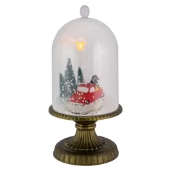 Northlight LED Lighted Snowing Musical Retro Truck Under Cloche Christmas Decoration - 13.5" -Christmas Decorations Store GUEST 4b67133b f954 4aa7 b0f5 7dfa8ea24344