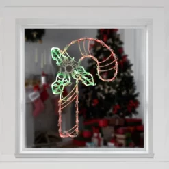 Northlight LED Lighted Candy Cane Christmas Window Silhouette - 18" - Red And Green -Christmas Decorations Store GUEST 4b83e2ff 164a 4287 999a f59e0722fc43