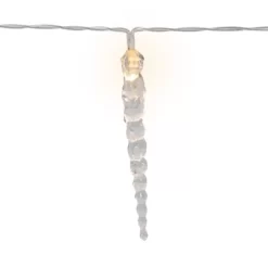 Northlight Icicle String Christmas Light Set - Warm White - 4.5' Clear Wire - 10ct -Christmas Decorations Store GUEST 4ebd1401 d337 403c 9aea 710599489554