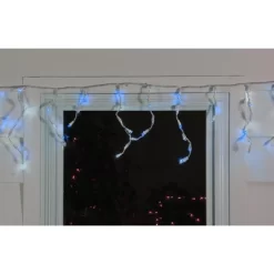 Northlight LED Wide Angle Icicle Christmas Lights - Blue - 5.5' White Wire - 100ct -Christmas Decorations Store GUEST 4fb48f16 fd66 4c62 8610 84e2d347cb81