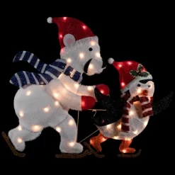 Northlight 41.25" Lighted Ice Skating Polar Bear And Penguin Outdoor Christmas Decoration -Christmas Decorations Store GUEST 503ae0ee 542a 471b b8aa 4b3bd514c266