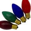 Northlight Pack Of 4 Multi-Colored C9 Transparent Christmas Replacement Bulbs