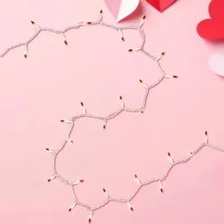 Northlight Mini Christmas Light Set - Clear With Red Tips - 10' White Wire - 50ct -Christmas Decorations Store GUEST 541e8619 f805 40e0 ad08 578f9548116b