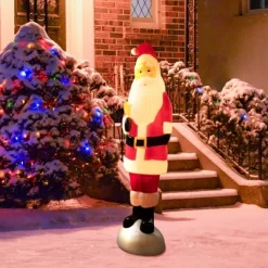 Northlight Lighted Blow Mold Santa Claus Outdoor Christmas Decoration - 59"