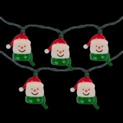 Northlight Snowman Heads With Scarves Christmas Light Set - Clear - 7.5' Green Wire - 10ct -Christmas Decorations Store GUEST 589a943c 2b29 4128 b979 c03735372167