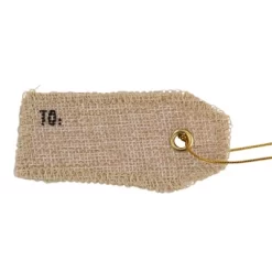 Northlight 19" Beige And Red "Christmas Delivery" Stocking With Hanging Tag -Christmas Decorations Store GUEST 5c3ea2d4 ae03 438b a1d9 41339b4667b8