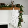 Northlight 19" White And Silver Snowflakes Christmas Stocking -Christmas Decorations Store GUEST 5c62eaf0 20d5 44e8 ab00 b0967af69c36