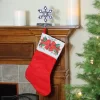 Northlight 19" Traditional Red And White Mistletoe Bow Cuff Christmas Stocking -Christmas Decorations Store GUEST 5e0a0117 73fc 4085 9a38 b8dcb0096425