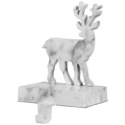 Northlight Marbled Standing Deer Christmas Stocking Holder - 7.5" - White And Black -Christmas Decorations Store GUEST 61c7bbc5 33ea 4c6e 8407 956eb519ec4f
