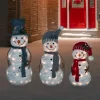 Northlight Lighted Snowman Family Outdoor Christmas Decoration - 39.5" - Warm White - Set Of 3 -Christmas Decorations Store GUEST 62371915 0a55 4adb 911c 9c1c401ab07d