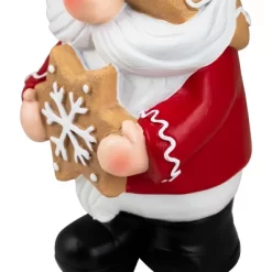 Northlight Gnome Holding Gingerbread Snowflake Cookie Christmas Decoration - 11.5" - Red -Christmas Decorations Store GUEST 623a4784 2503 4093 bc5c fa874b7cc7b5