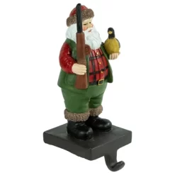 Northlight 8.5" Hunter Santa With Duck Christmas Stocking Holder