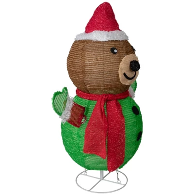 Northlight 25" Pop-up Bear Wearing Santa Hat Outdoor Christmas Decoration 5 Northlight 25" Pop-up Bear Wearing Santa Hat Outdoor Christmas Decoration - Image 3
