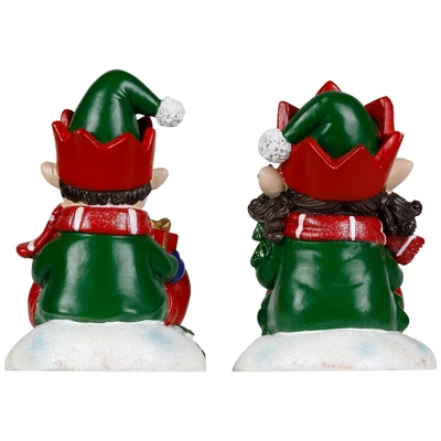 Northlight Festive Elves Christmas Stocking Holders - 5" - Set Of 2 7 Northlight Festive Elves Christmas Stocking Holders - 5" - Set Of 2 - Image 5