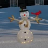 Northlight 49" White And Black LED Lighted Snowman With Top Hat Christmas Outdoor Decoration -Christmas Decorations Store GUEST 6a8571e1 0cc6 4604 9bb6 837eb6790ec3
