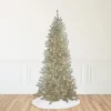 Northlight 9' Pre-Lit Artificial Christmas Tree Metallic Sheer Champagne Tinsel - Clear Lights -Christmas Decorations Store GUEST 6d896077 e939 481c ab5a 5430e743fdd0