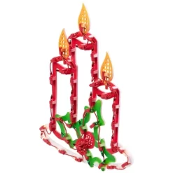 Northlight 16.5" Lighted Candles With Holly And Berry Christmas Window Silhouette -Christmas Decorations Store GUEST 6e303592 5e9c 4c68 bbad 8507536b5bba