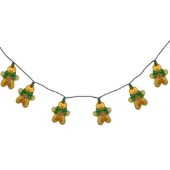 Northlight Gingerbread Man With Bowties Christmas Light Set - Clear - 7.5' Green Wire - 10ct -Christmas Decorations Store GUEST 6e35a0ba 4ff7 4f4d 862b 4581ae88d531