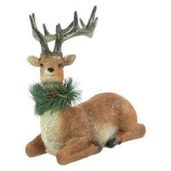 Northlight Glittered Sitting Deer With Pine Neck Wreath Christmas Decoration - 10" -Christmas Decorations Store GUEST 6e78633a b1cd 47bd 9ee1 2d04972ca068