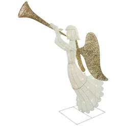 Northlight Lighted Glittered Trumpeting Angel Outdoor Christmas Decoration - 48" - Clear Lights -Christmas Decorations Store GUEST 70cd1031 17df 4950 9ec0 8565054d8768