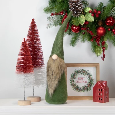 Northlight Tall Forest Gnome Christmas Decoration - 19" - Green 3 Northlight Tall Forest Gnome Christmas Decoration - 19" - Green
